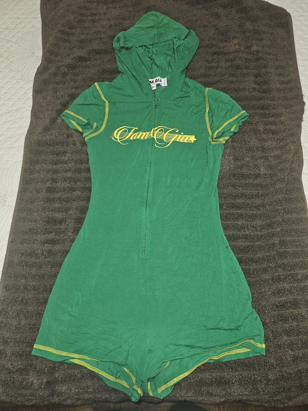Green zip-up Jumpsuit